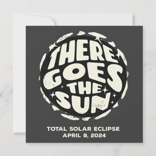 Eclipse Solar Total 2024 Lá vai o Sol (Frente)