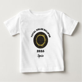 Eclipse Solar Total 2026 Totalidade Baby Camiseta