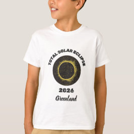 Eclipse Solar Total 2026 Totalidade Camiseta Infan