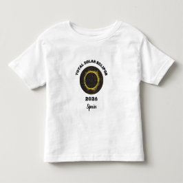 Eclipse Solar Total 2026 Totalidade Camiseta Infan