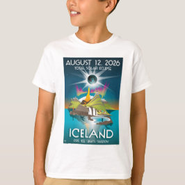 eclipse total de 2026 na Islândia - T-Shirt
