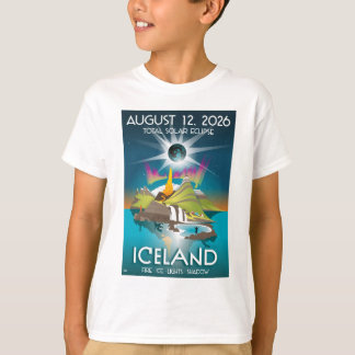 eclipse total de 2026 na Islândia - T-Shirt
