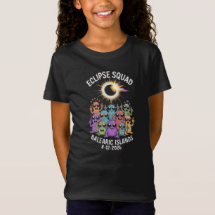 Eclipse Total do Sol 2026 Camiseta Balearic Kids S