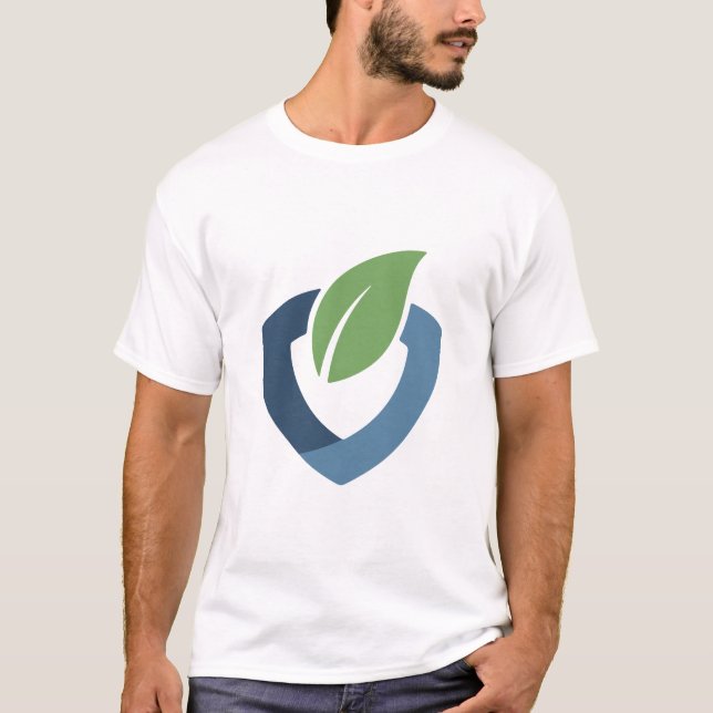 Eco Friendly Leaf Recycle Symbol Green T-Shirt (Frente)