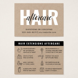 Eco Premium Kraft Hair Extensões após o Cuidado