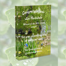 Ecologia Prêmio acrílico