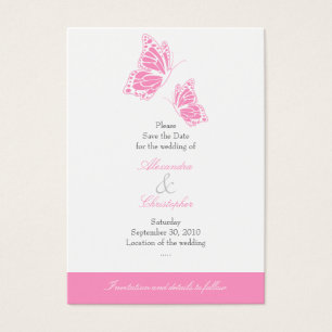 Economias cor-de-rosa simples da borboleta Wedding