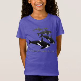 Economias da camisa da baleia da orca do miúdo as