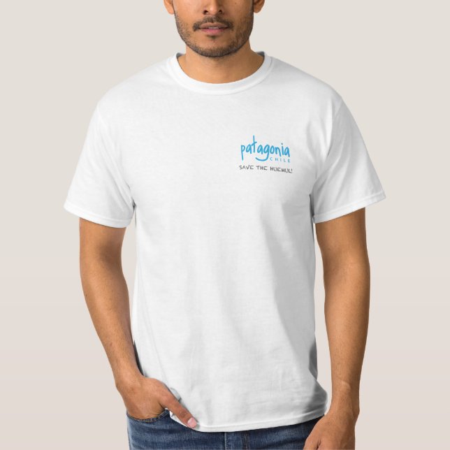 Economias do azul o t-shirt de Huemul (Frente)