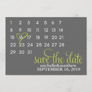 Economias do calendário os anúncios do casamento