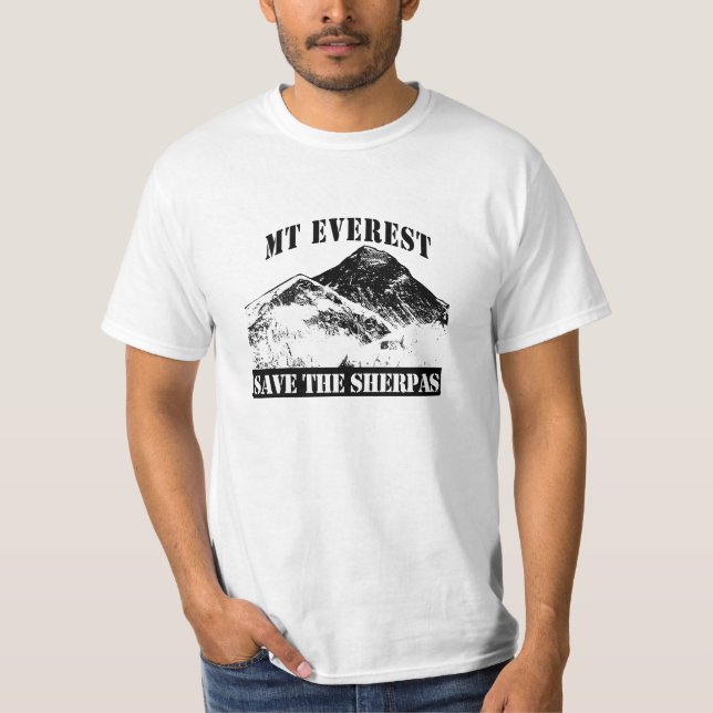 Economias do Mt Everest o design do t-shirt de (Frente)