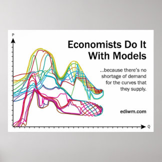 Economistas fazem isso com o Slogan Poster de Mode