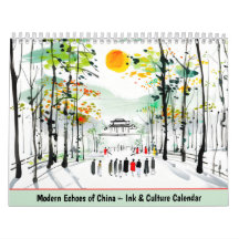 Ecos Modernos da China – Calendário de Tinta e Cul