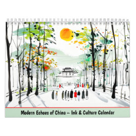 Ecos Modernos da China – Calendário de Tinta e Cul