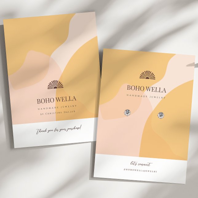 Ecrã de Abstrato cor-de-rosa e amarelo-boho (Criador carregado)