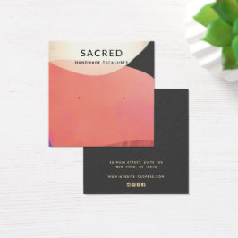 Ecrã de Abstrato Terracotta Dourada Terrestre