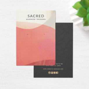 Ecrã de Abstrato Terracotta Dourada Terrestre