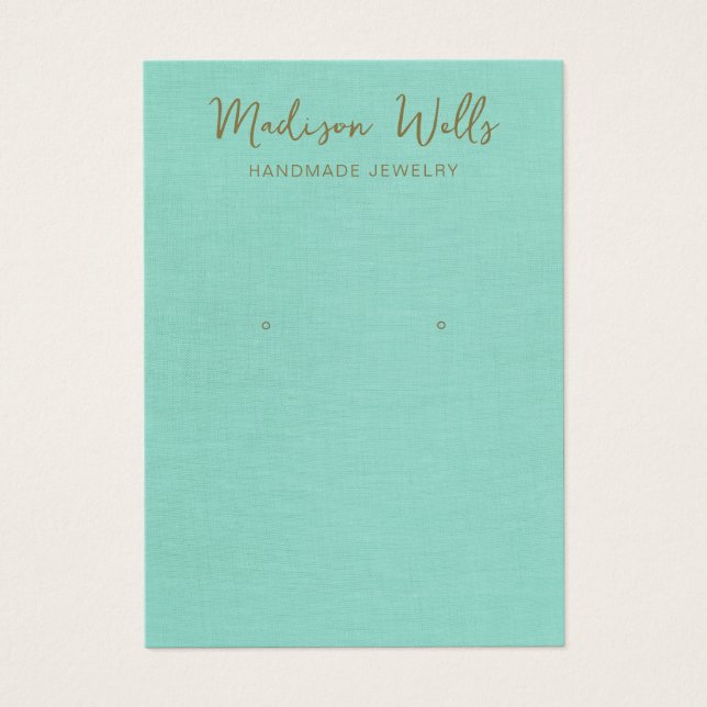 Ecrã de Enrelaçamento de Turquesa Linen (Frente)