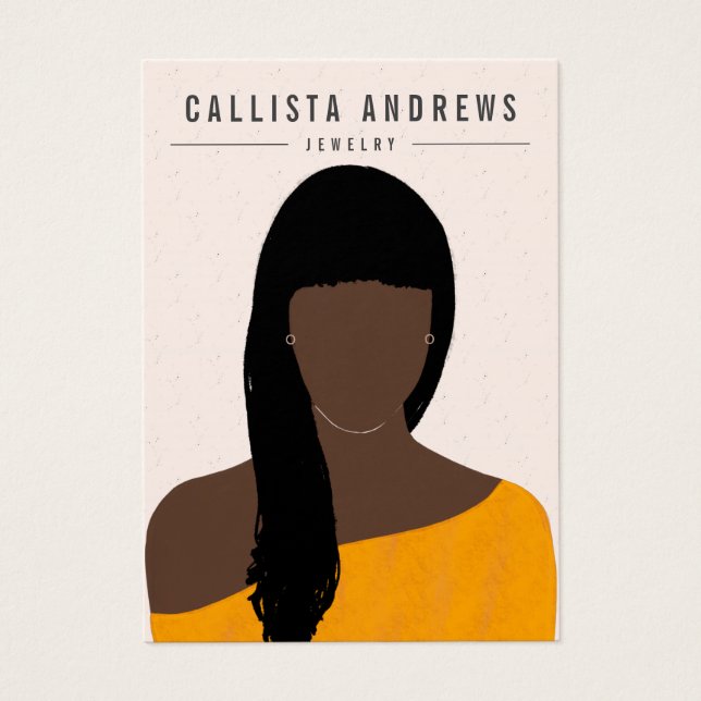 Ecrã de Orelha Negra de Cabelo Longo (Frente)