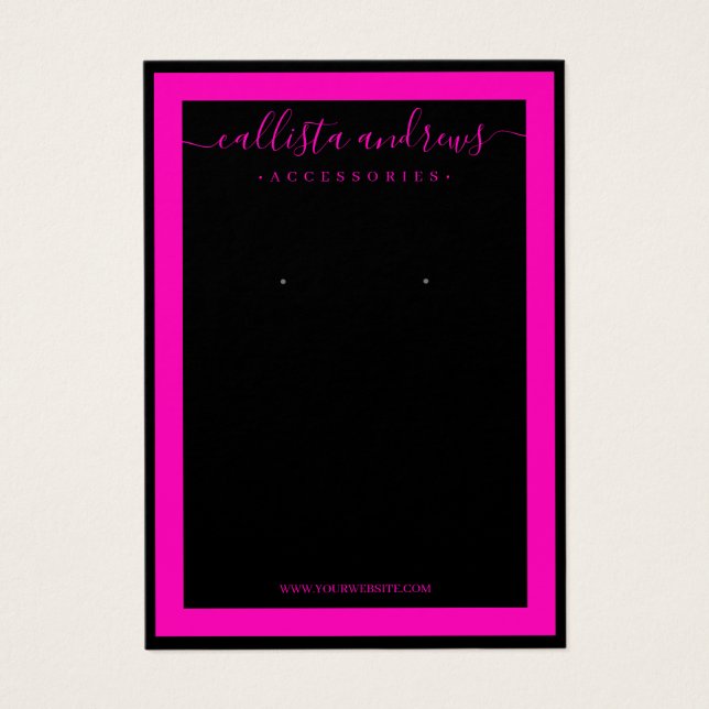 Ecrã de Ouvido Cursivo de Borda Negra Negra (Frente)