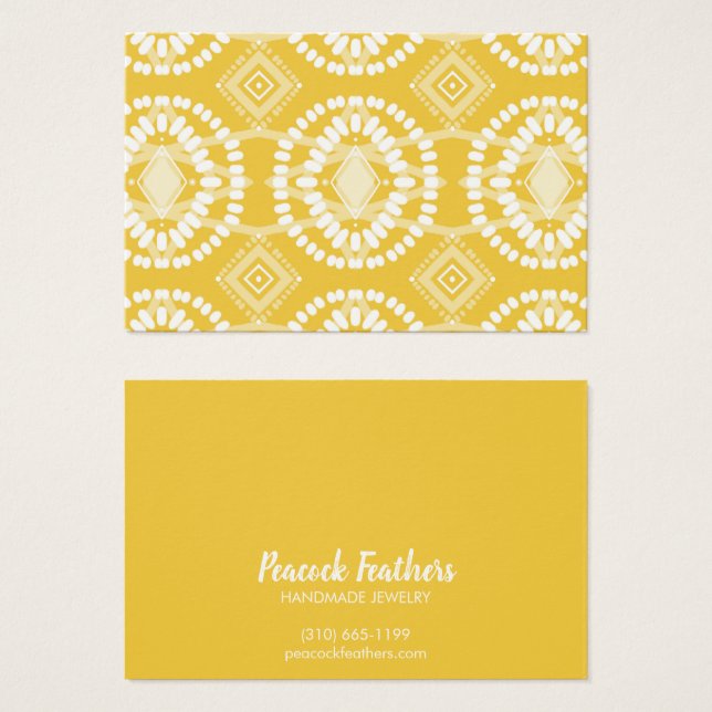 Ecrã Geométrico de Colar de Colar de Boho (Frente & Verso)