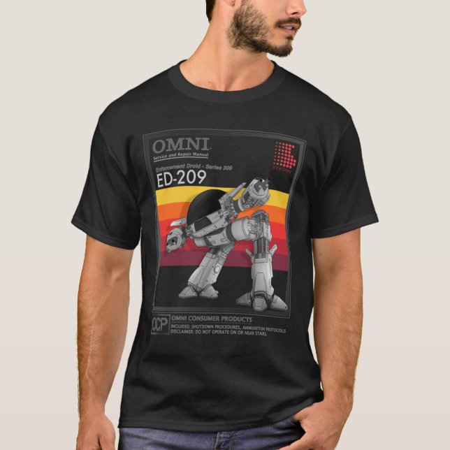 ED-209 T-Shirt Manual de Serviço e Reparo (Frente)