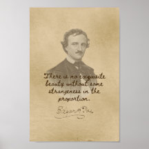 Edgar Allan Poe Cote - Excelente Poster de Beleza
