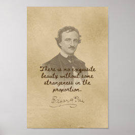 Edgar Allan Poe Cote - Excelente Poster de Beleza