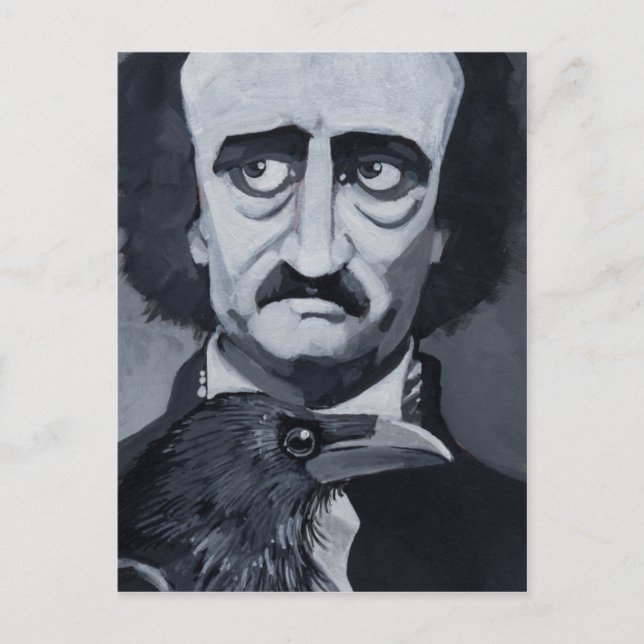 Edgar Allan Poe O Cartão Postal Raven (Frente)