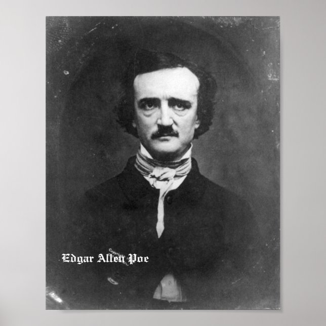 Edgar Allen Poe Poster 10 x 7,5 (Frente)