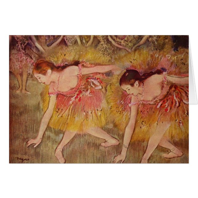 Edgar Degas Dancers Baixando Cartão (Frente Horizontal)