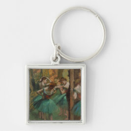 Edgar Degas Dancers Pink e Green Chaveiro