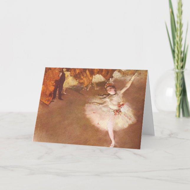 Edgar Degas o cartão da estrela (Frente)