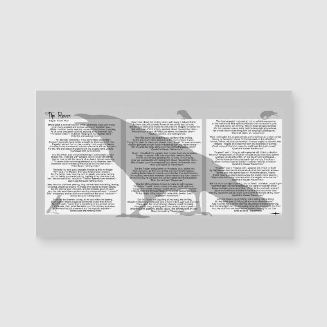 Edgar Poe O Corvo (Frente)