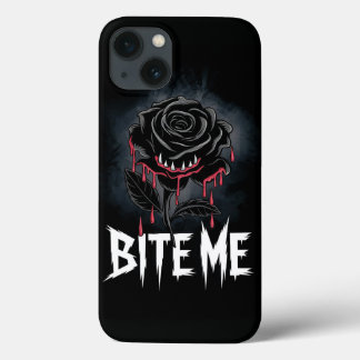 Edgy 'Bite Me' Gótico Rosa