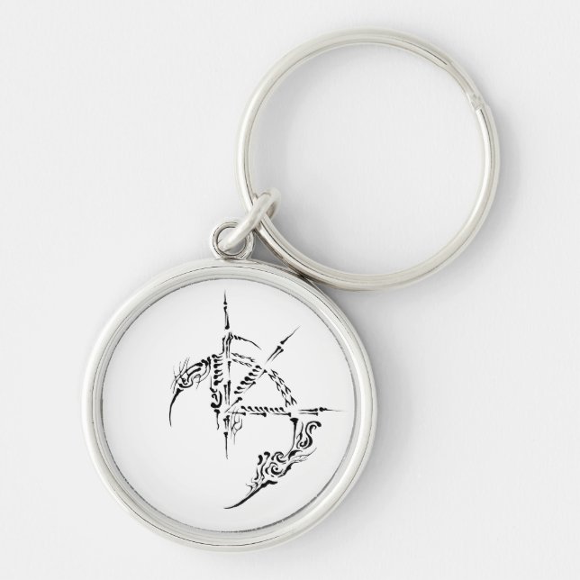 Edgy Tribal Art Chaveiro (Frente)