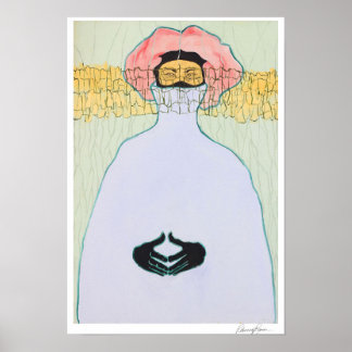 Edição limitada Poster "Pussy Stares Back"