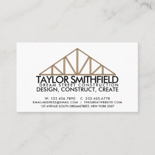 Edifício de Construção Cartão de visita