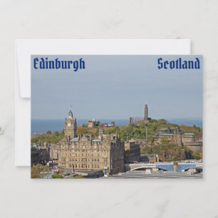 Edimburgo, cartão da Escócia