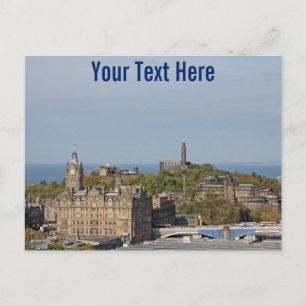 Edinburgh, cartão postal personalizável na Escócia