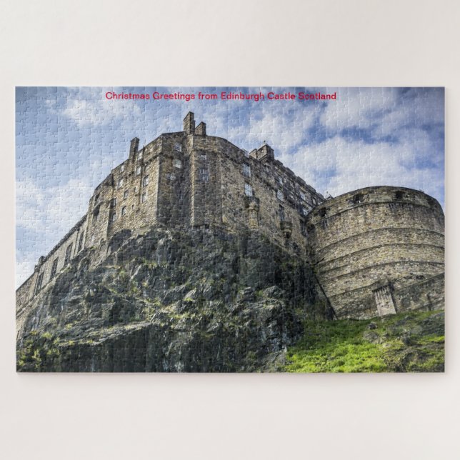 Edinburgh Castle Scotland Jigsera Quebra-cabeça (Horizontal)