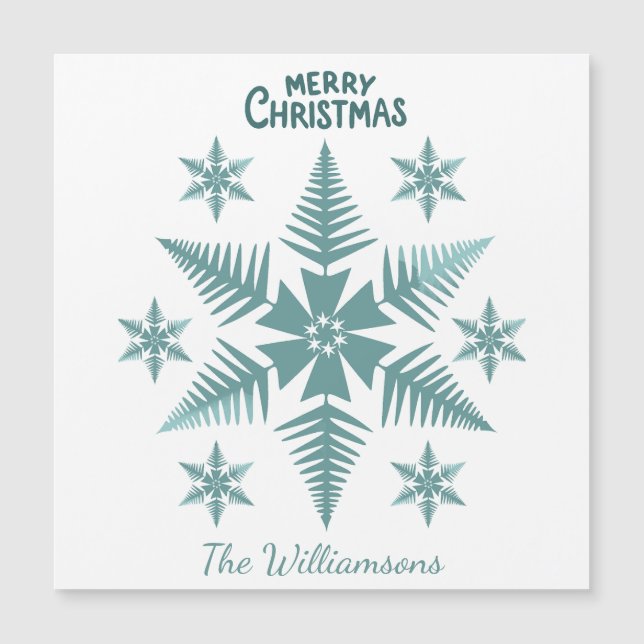 Editable Snowflake Christmas/Holiday (Frente)