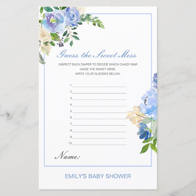 Editável, acho a doce Mess, Fralda suja (Frente)