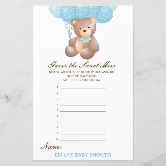 Editável, acho a doce Mess, Fralda suja (Frente)