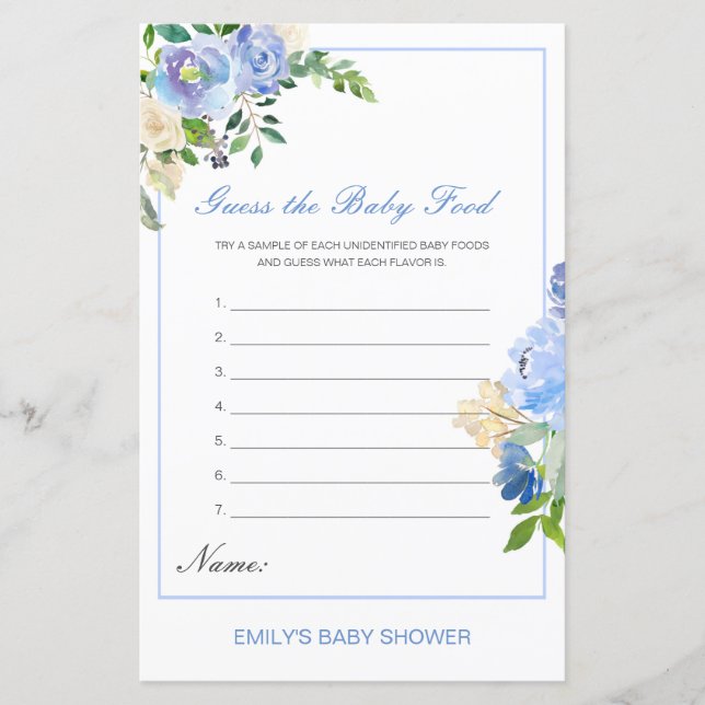 Editável - Adivinha o Jogo do Chá de fraldas da Co (Frente)