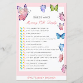 Editável Adivinha Quem, Mãe ou Jogo de Chá de fral