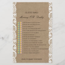 Editável Adivinha Quem, Mãe ou Jogo de Chá de fral