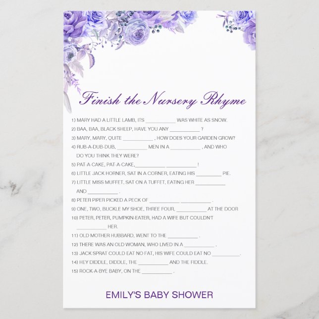 Editável Concluir a Rhyme do Enfermeiro com Respos (Frente)