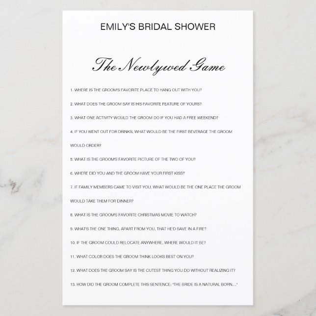 Editável O Novo Jogo, Que Conhece O Casal (Frente)