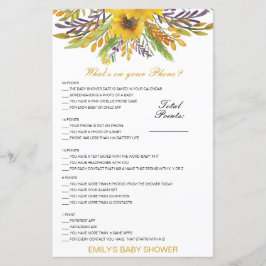 Editável O que há no seu Jogo de Chá de fraldas de